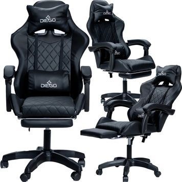 Комп'ютерне крісло для геймерів AERO Full Black 01023 фото