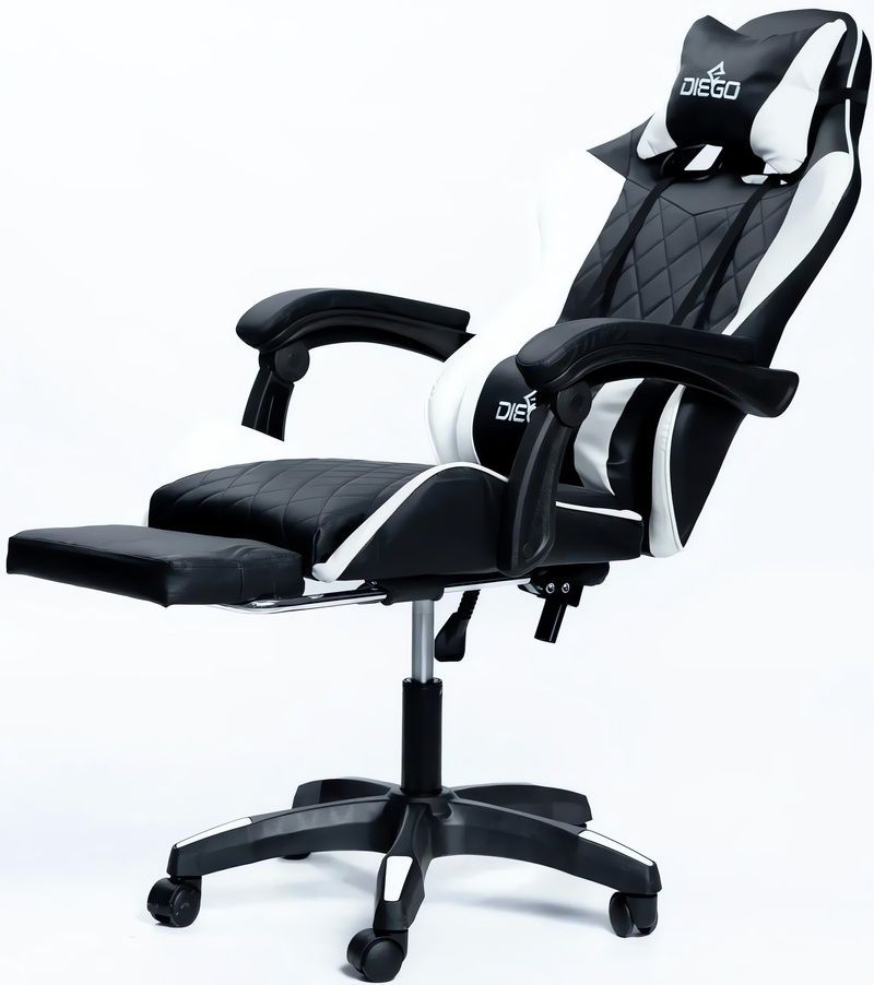 Комп'ютерне крісло для геймерів AERO Black-White 02023 фото
