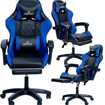 Комп'ютерне крісло для геймерів AERO Black-Blue 05023 фото
