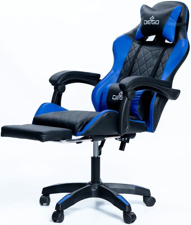 Комп'ютерне крісло для геймерів AERO Black-Blue 05023 фото