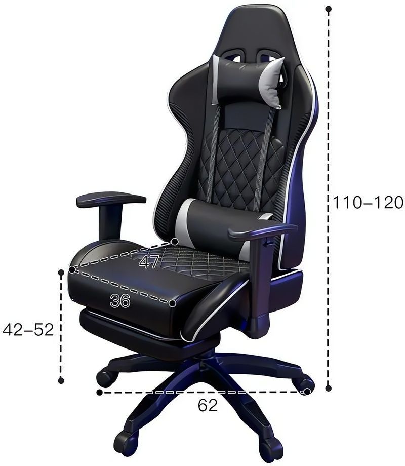 Компьютерное кресло для геймеров Raptor black 10412 фото